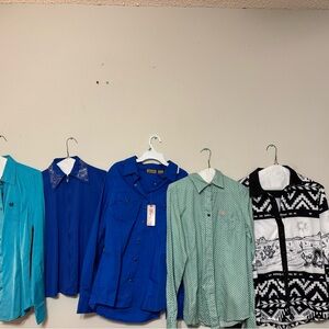 Blue Button-Up Shirt